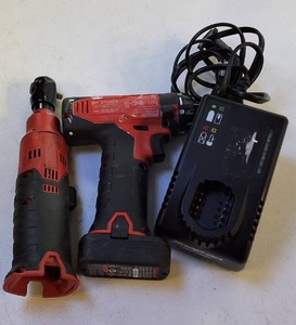 Snap on Cordless Tool Lot 38 Ratchet & Sub-Compact Drill Driver wcharger
