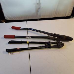 Heavy-Duty Cutting Tool Lot 24 Bolt Cutters & Compound Action Cable Cutter