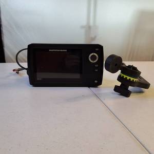 Humminbird HELIX 5 Sonar G2 fish finder unit along with its gimbal mounting hardware. Tested, powers up fine.Does not include underwater transducer