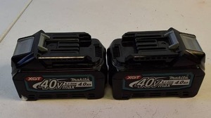 Lot of (2) Makita 40V max XGT� Lithium-Ion 4.0Ah Batteries