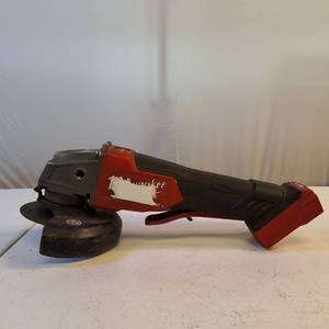 Milwaukee M18 FUEL 4-12  5 Grinder with a paddle switch.