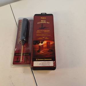 Outers Gunners Companion rifle cleaning kit and a compact handgun cleaning kit.