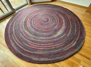 Braided Round Rug - 86 Inch Diameter Multicolor