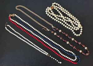 LL - Beaded Necklaces - Set of 4 - Longest 34 Inches