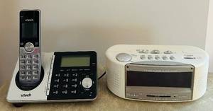 DR - VTech Cordless Phone System & Westclox Stereo Alarm Clock Radio