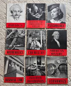 LL - Vintage Educational Books  - Physics & Mathematics & Chemistry & Economics & Psychology and More
