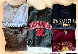 Nebraska Long Sleeve Shirt & 4 College Graphic Tees (Lot of 5)
