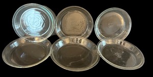 DR - Anchor Hocking Pyrex Plate - Ovenware Glass - 9 in Diameter - Made in USA - Set of 6