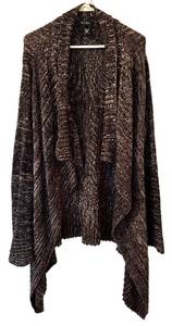 Karen Kane Knit Cardigan - XL Multicolor Black Brown White