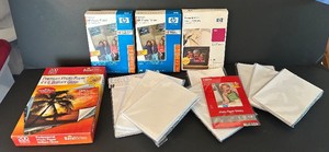 DR - Royal Brites 4x6 Glossy Photo Paper 200 Sheets & HP 4x6 Matte Photo Paper 60 Sheets