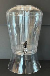 DR - Clear Acrylic Beverage Dispenser with Spigot - 19 in H