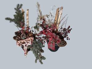 Planter Arrangements with Faux Florals - 30 in Tall (Lot of 2)