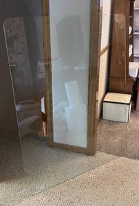 LR - Glass Office Floor Protector Panel