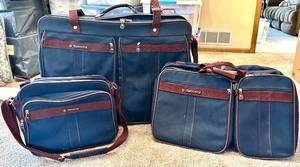 Samsonite Silhouette 4 Navy Blue Luggage Set - 3-Piece