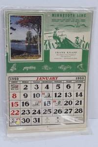 Minnesota Line 1950 January Calendar Page with Frank Knapp Ad