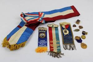 Fraternal Medals & Ribbons Group - Spolek Sv. Frantiska Ser, Lonsdale MN