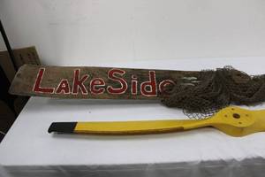 Lakeside Bar Sign Propeller (Lot of 2) - Wooden Vintage Sign Propeller, 78in & 55in