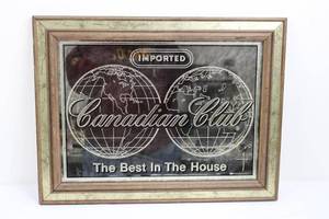 Canadian Club Imported Framed Wall Sign - The Best In The House 19 x 21