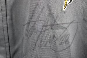 Reebok Vikings NFL Team Jacket - 3XL - Autographed by Adrian Peterson