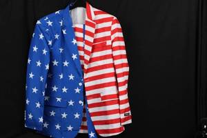 Suitmeister USA Flag Blazer - Mens Pants size L 42-44  Coat size EU 52-54