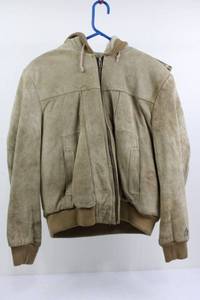 Bernards The Leather Experts Shearling-Lined Suede Bomber Jacket - Size 44