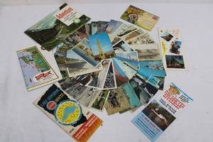 Vintage Postcards Collection - 41 Cards & 6 Souvenir Panels