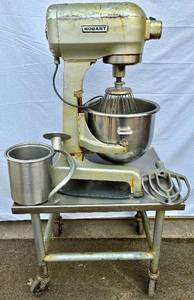 20 Qt Hobart Commercial Mixer Model A 200 with Bowl and Mixing AccessoriesAttachements
