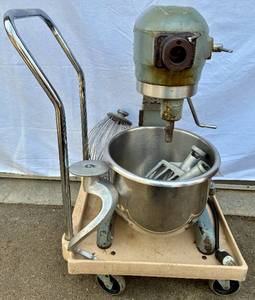 Model A-200 Commercial Hobart Mixer with Bowl and Attachments