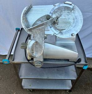Hobart Commercial Edge Slicer with 3 Tier Cart
