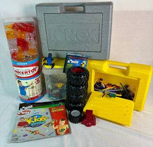 Knex,Tinkertoy and MindWare Q-BA-Maze Construction Sets