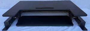 Height Adjustable Stand Up Desk Converter - Quick Sit to Stand Tabletop Riser Workstation