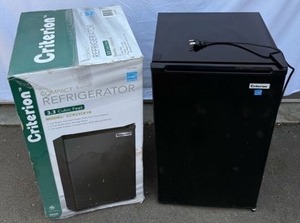 Criterion Compact Black Refrigerator 3.3 Cubic ft.