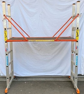 Krause 6ft Ladders and Krause Vario Top Scaffold Ladder System