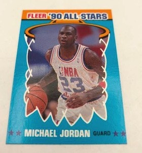 1990-91 Fleer All Stars Michael Jordan #5 Basketball Card