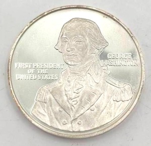 Sterling Silver U.S Constitution Bicentennial George Washington Coin (.83 ounces)