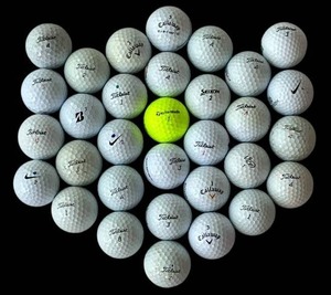 32 Used Golf Ball Lot - Titleist Pro V1 And More