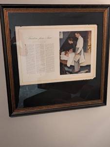 Norman Rockwell Freedom from Fear Print - Framed Art