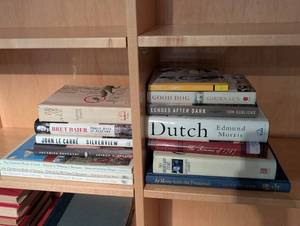 Books - Assorted Vintage & Contemporary Titles on Two-Shelf Collection