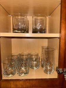 Clear Glass Tumblers Set - Rocks & Highball Glasses