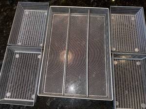 Metal Mesh Storage Trays - Lot of 5