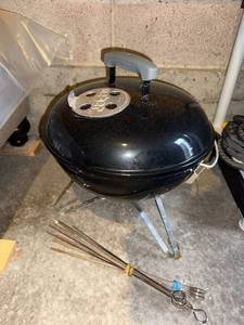 Weber Original Kettle Charcoal Grill - Round Portable with Lid and Legs