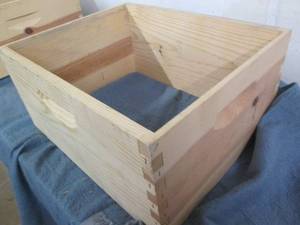 Solid Wood stackable deep bee hive ...