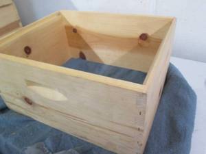Solid Wood stackable deep bee hive ...