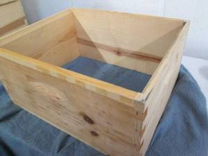 Solid Wood stackable deep bee hive ...