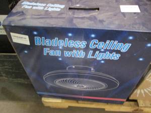 Bladeless ceiling fan with lights, ...