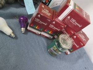 Twinkling lights and a candle...