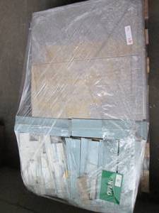 Pallet of assorted tiles and trim t...