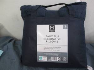 Faux fur decorative pillows...