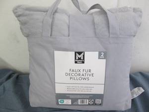 Faux fur decorative pillows...