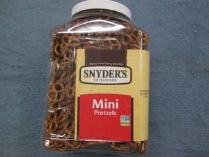 1 Pound Snyders mini pretzels date...